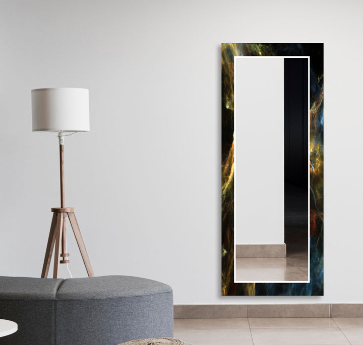 Colored Smoke Abstract Wall Mirror Living Room Wall Mirror
