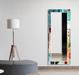 Stained Tempered Glass Wall Mirror