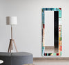 Stained Tempered Glass Wall Mirror