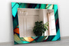 Stained Tempered Glass Wall Mirror