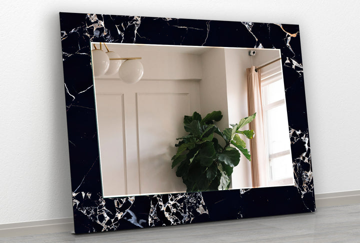 Granite Design Black Marble Wall Mirror Long Wall Mirror
