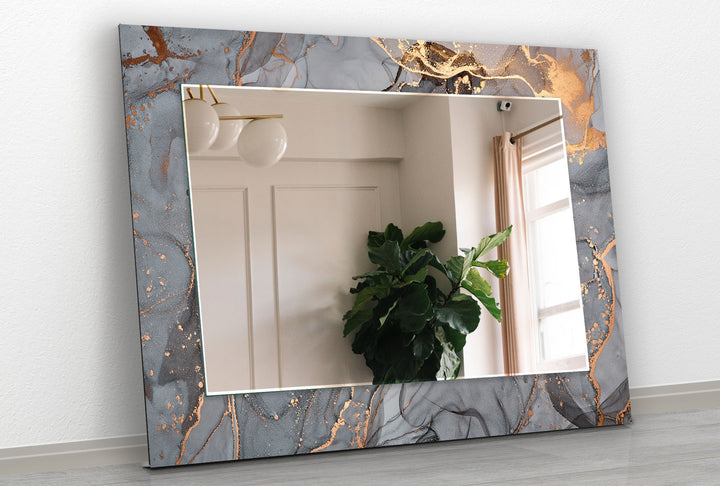 Gray Golden Wall Mirror big mirror
