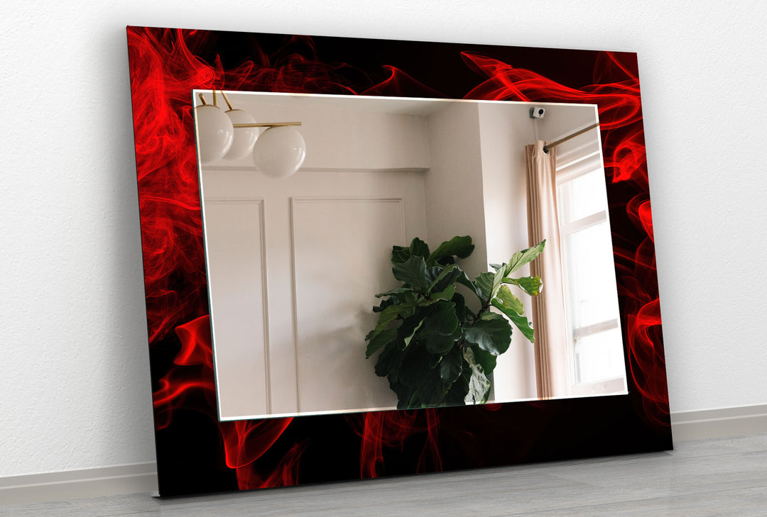 Black and Red Smokey Wall Mirror full length mirrors
