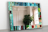 Stained Tempered Glass Wall Mirror