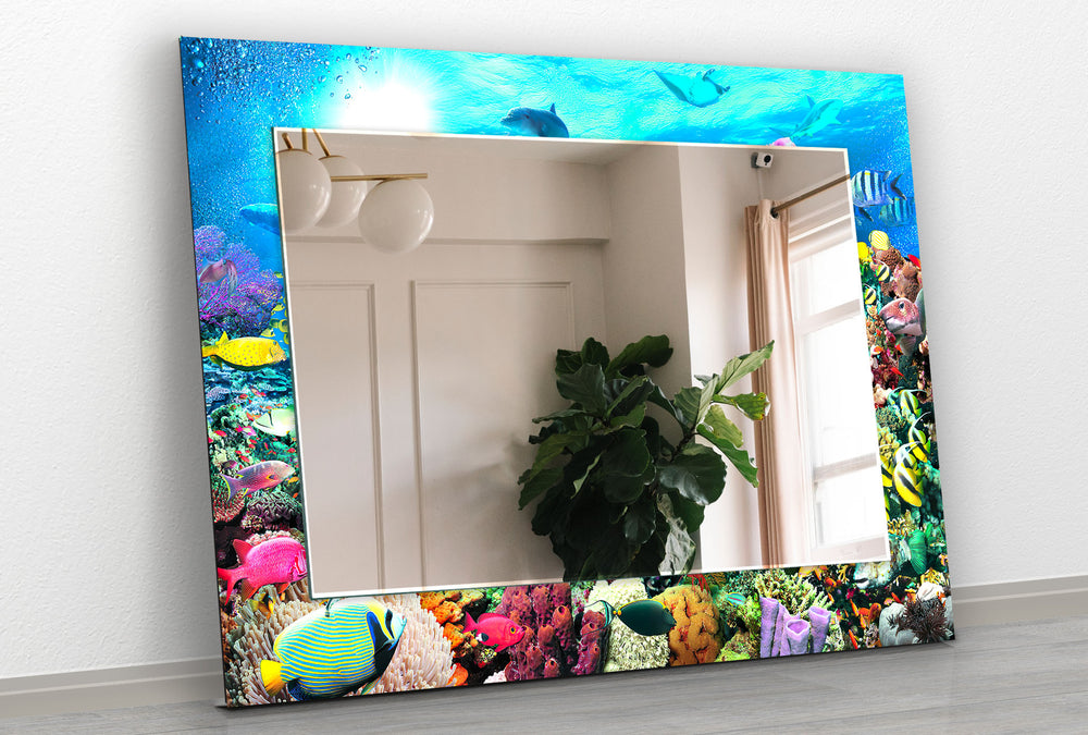 Vividly Undersea Wall Mirror Red Wall Mirror
