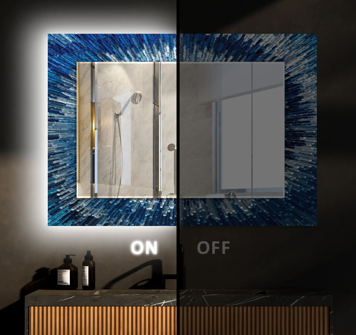 Blue Splash Wall Mirrors mirror wall art
