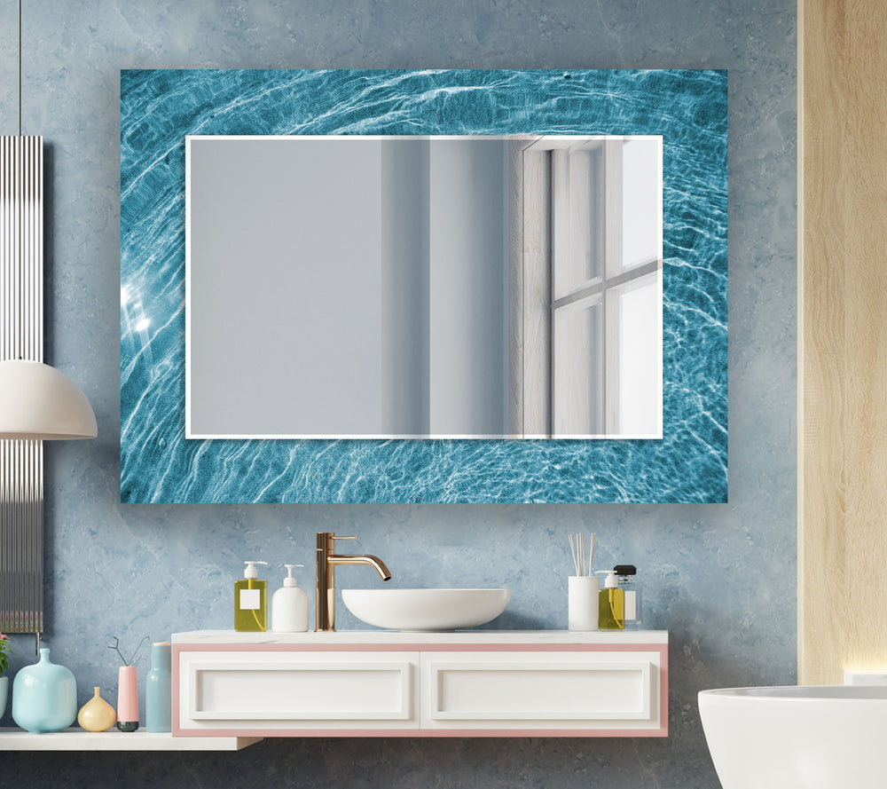 Ocean Wave Wall Mirror long mirror
