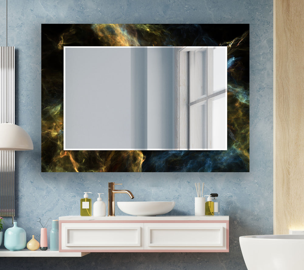 Colored Smoke Abstract Wall Mirror wall mirror
