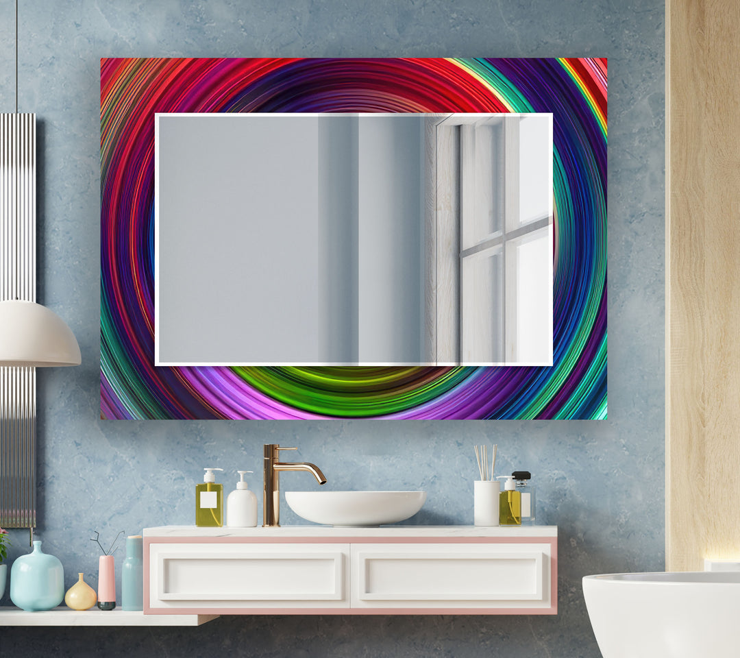 Colored Circles Wall Mirror