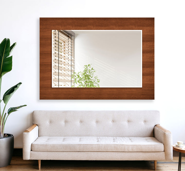 Wood Patter Long Wall Mirror large wall mirror
