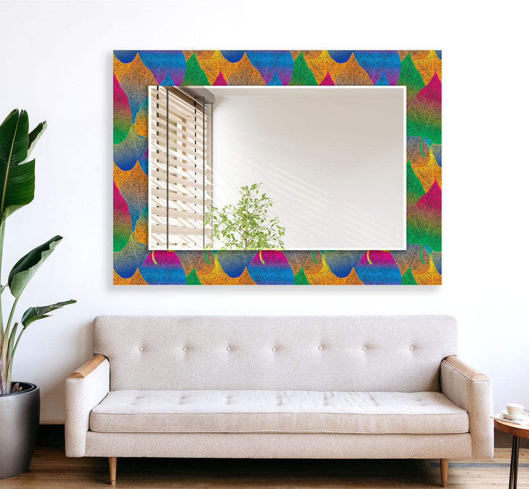 Colorful Leaves Wall Mirrors