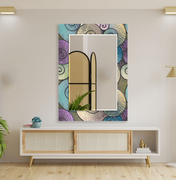 Abstract Spiral Wall Mirrors Decorative Mirror
