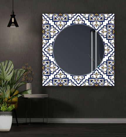 Mosaic Tempered Glass Wall Mirror