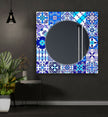 Blue Mosaic Wall Mirror