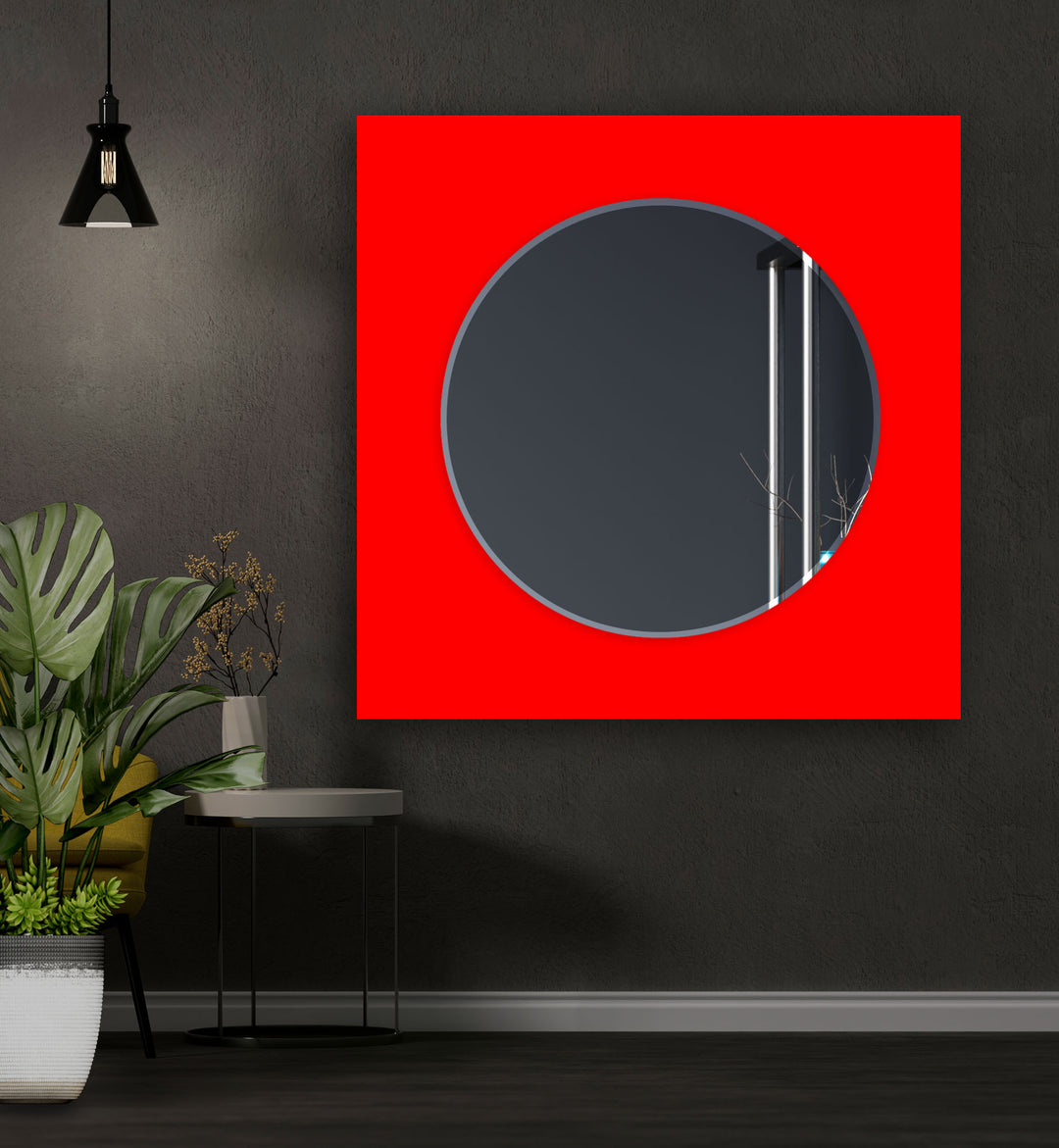 Red Wall Mirror mirror wall art
