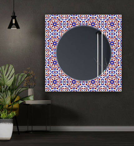 Mosaic Tempered Glass Wall Mirror