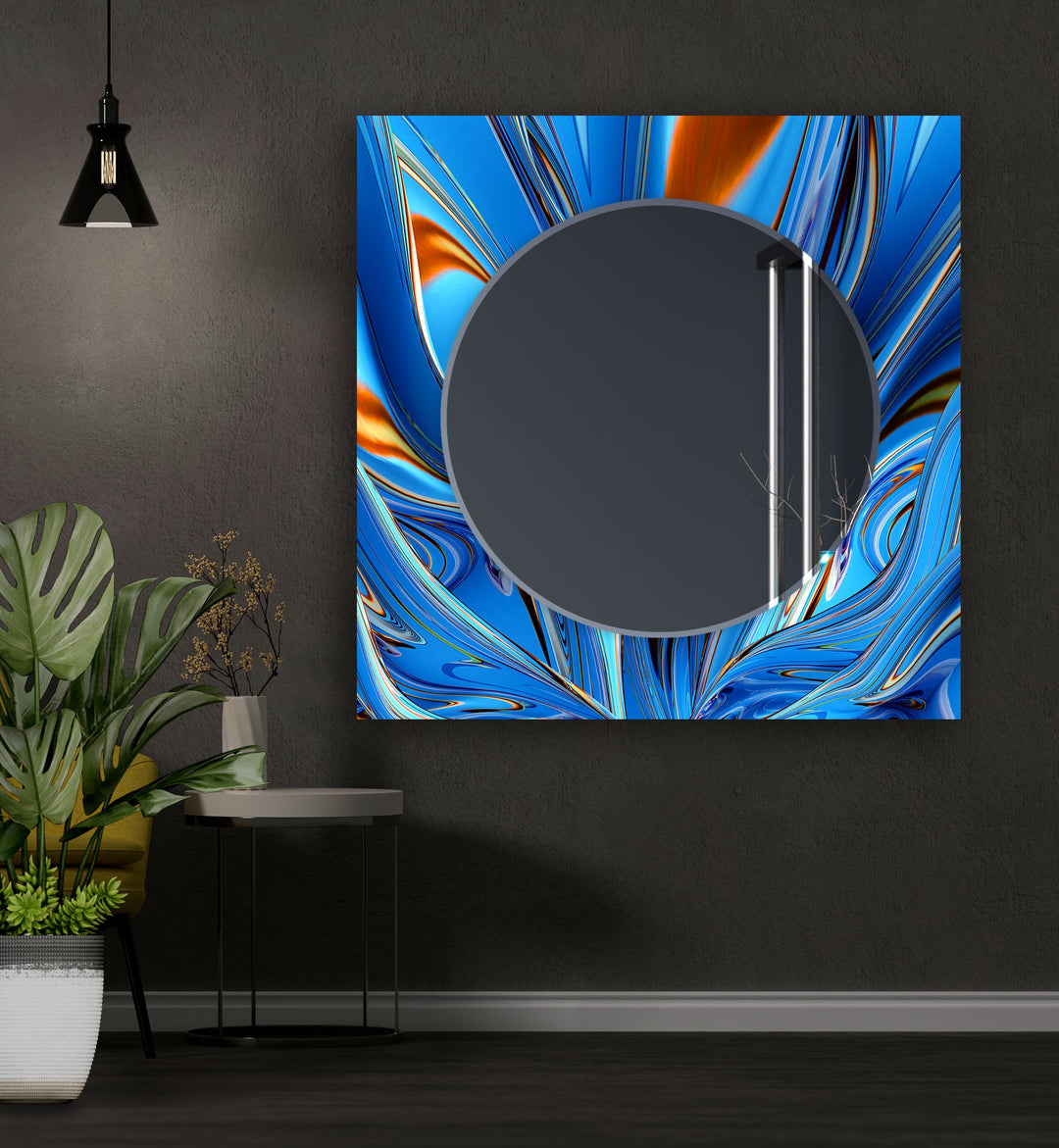 Blue Marble Abstract Wall Mirrors Huge Wall Mirror
