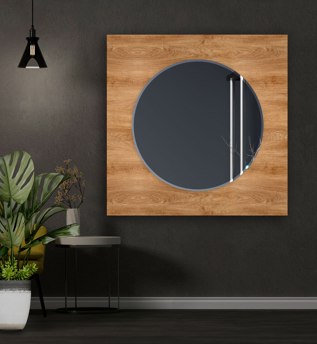 Light Brown Wood Wall Mirror Huge Wall Mirror
