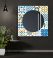 Mosaic Tempered Glass Wall Mirror