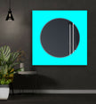 Solid Color Tempered Glass Wall Mirror