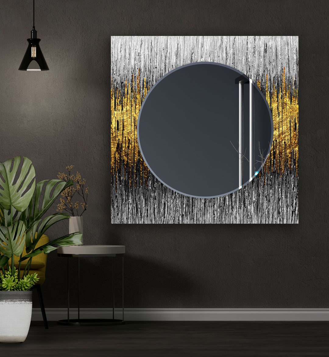 Grey Golden Details Wall Mirrors decorative mirrors   
