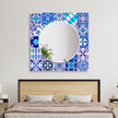 Blue Mosaic Wall Mirror