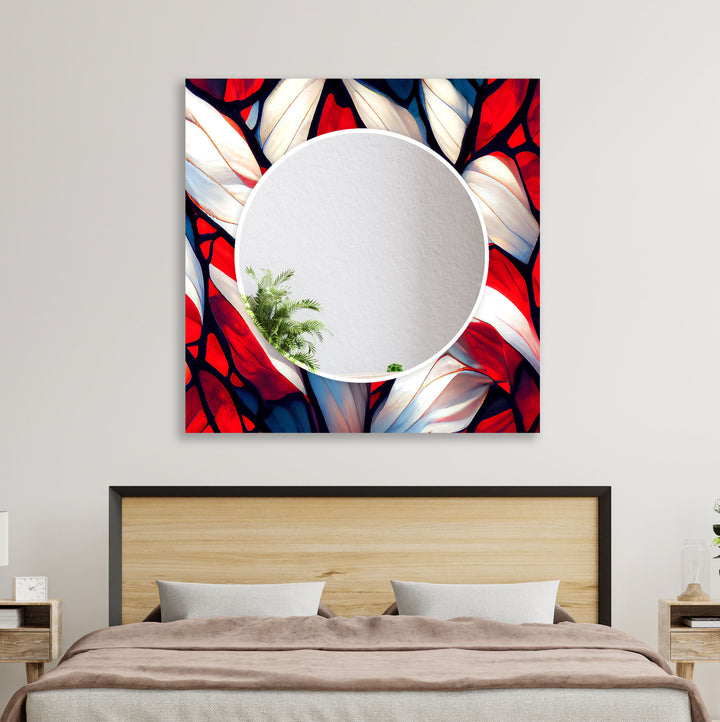 White and Red Wall Mirrors big wall mirror
