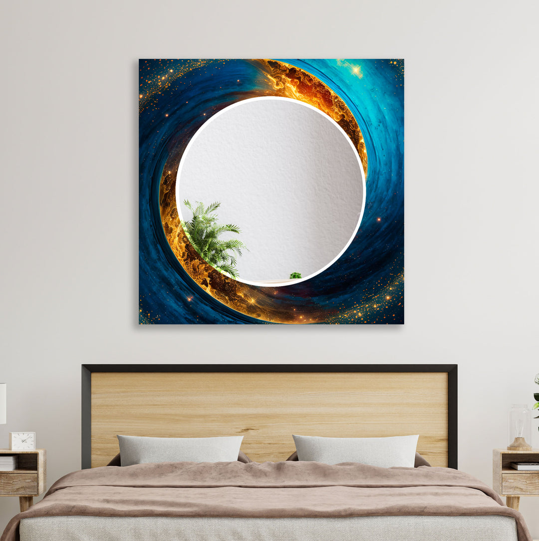 Abstract Space Wall Mirror full body mirror
