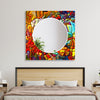 Stained Tempered Glass Wall Mirror