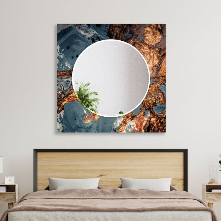 Copper & Blue Wall Mirrors mirror with frame
