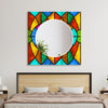 Stained Tempered Glass Wall Mirror