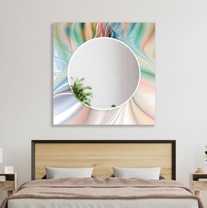 Shiny 3D Abstract Wall Mirror Black Wall Mirror
