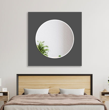 Solid Color Tempered Glass Wall Mirror