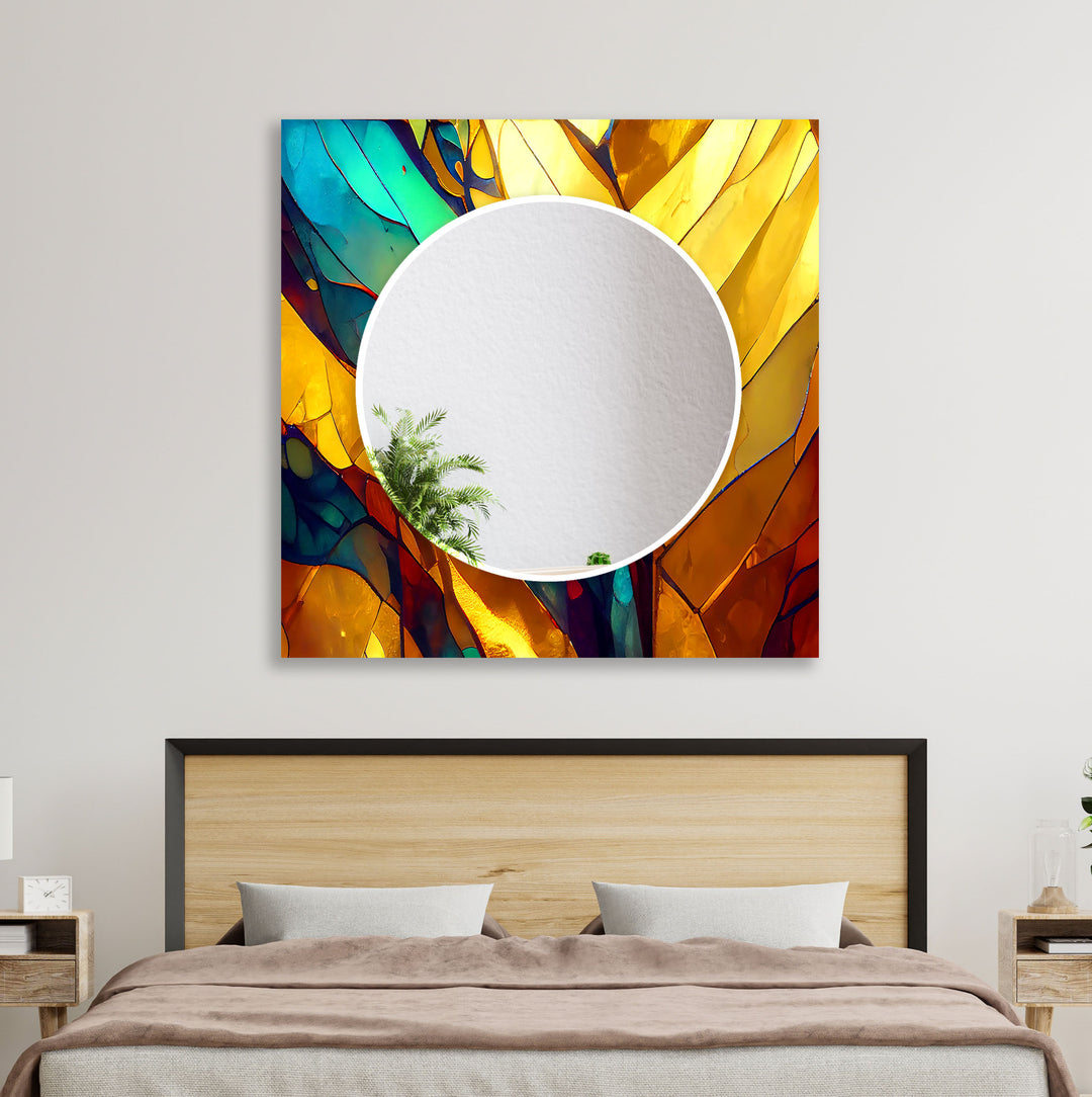 Stained Gold Wall Mirror full body mirror
