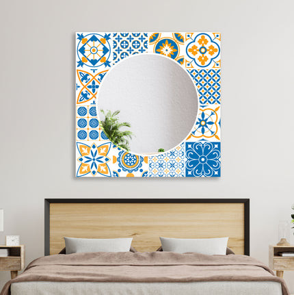 Mosaic Tempered Glass Wall Mirror