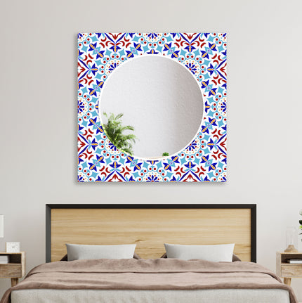 Mosaic Tempered Glass Wall Mirror