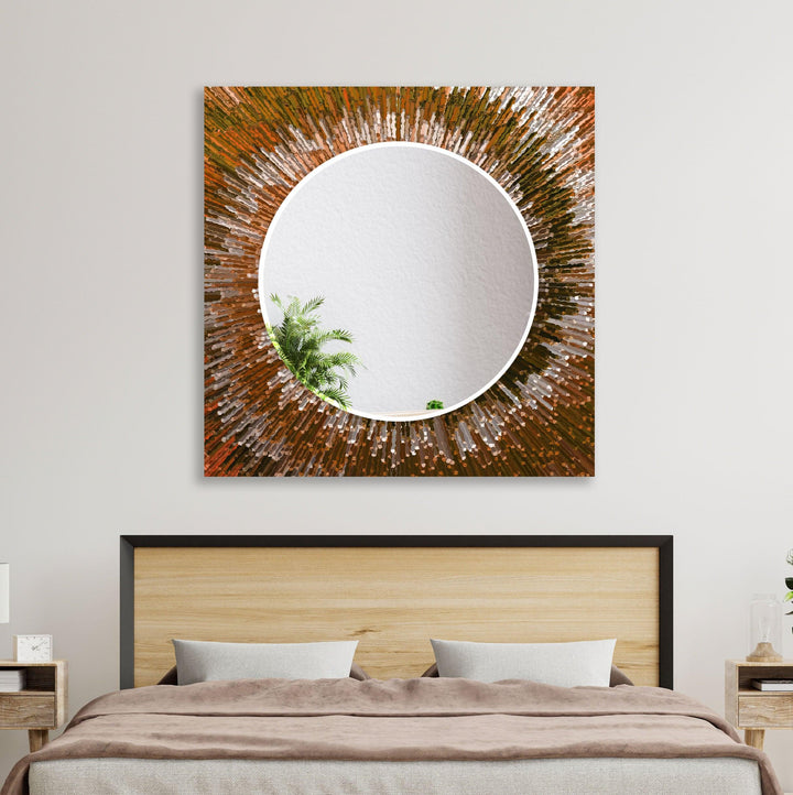 Orange Splash Wall Mirror oversized wall mirrors
