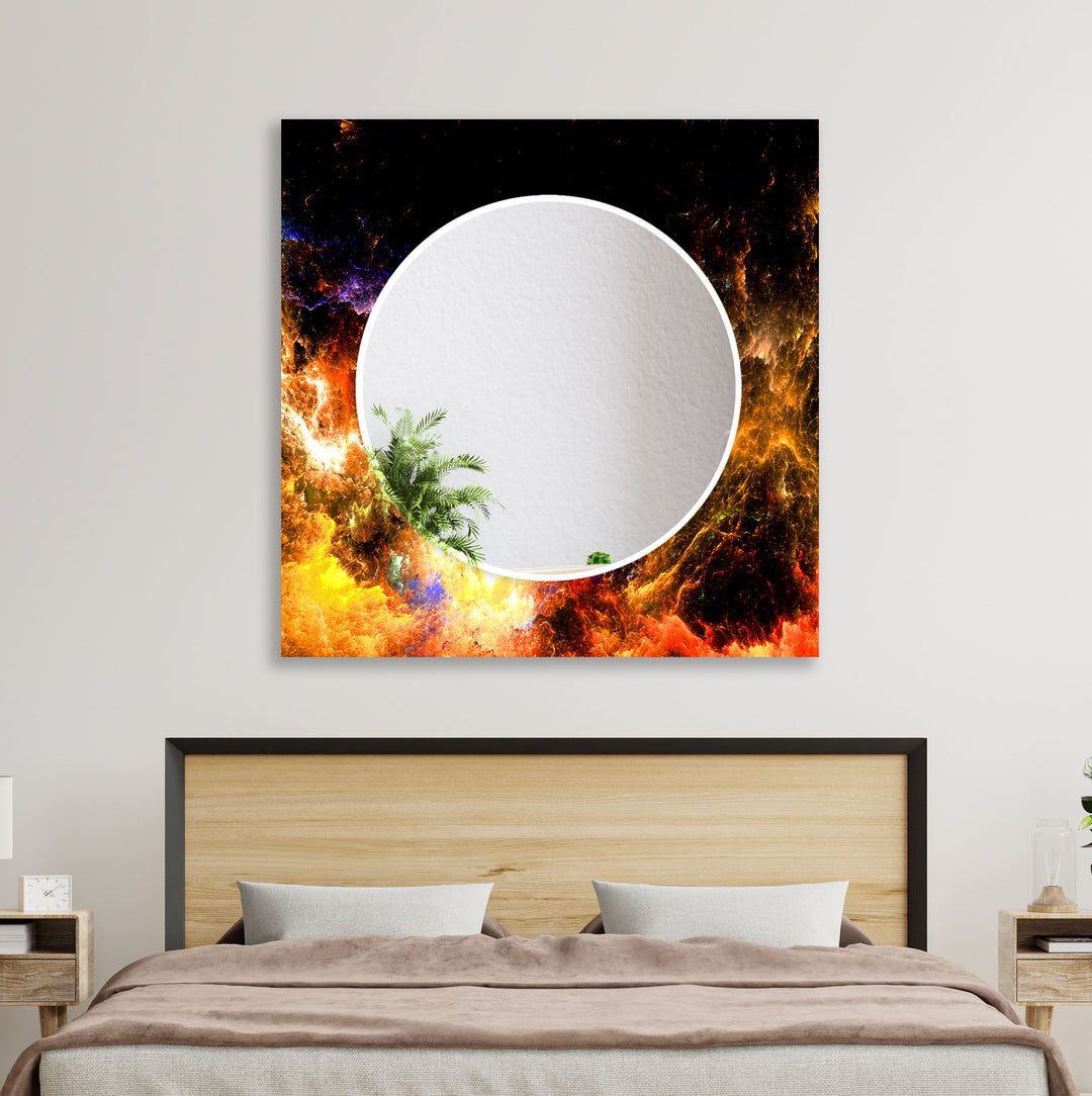 Neon Color Splashes Wall Mirror mirror art
