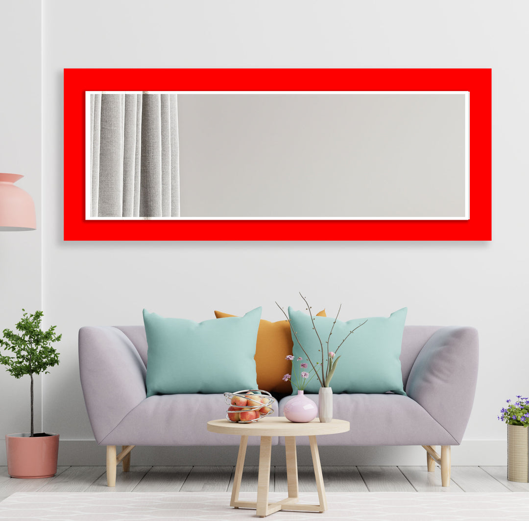 Red Wall Mirror huge wall mirror
