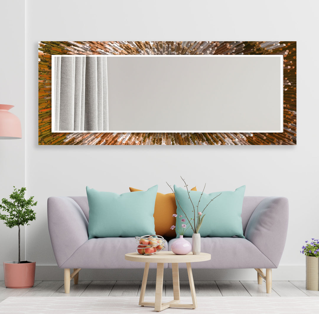 Orange Splash Wall Mirror oversized mirror
