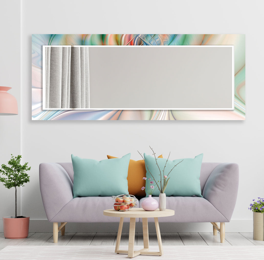 Shiny 3D Abstract Wall Mirror Huge Mirror
