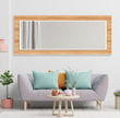 Wood Pattern Tempered Glass Wall Mirror