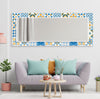 Mosaic Tempered Glass Wall Mirror