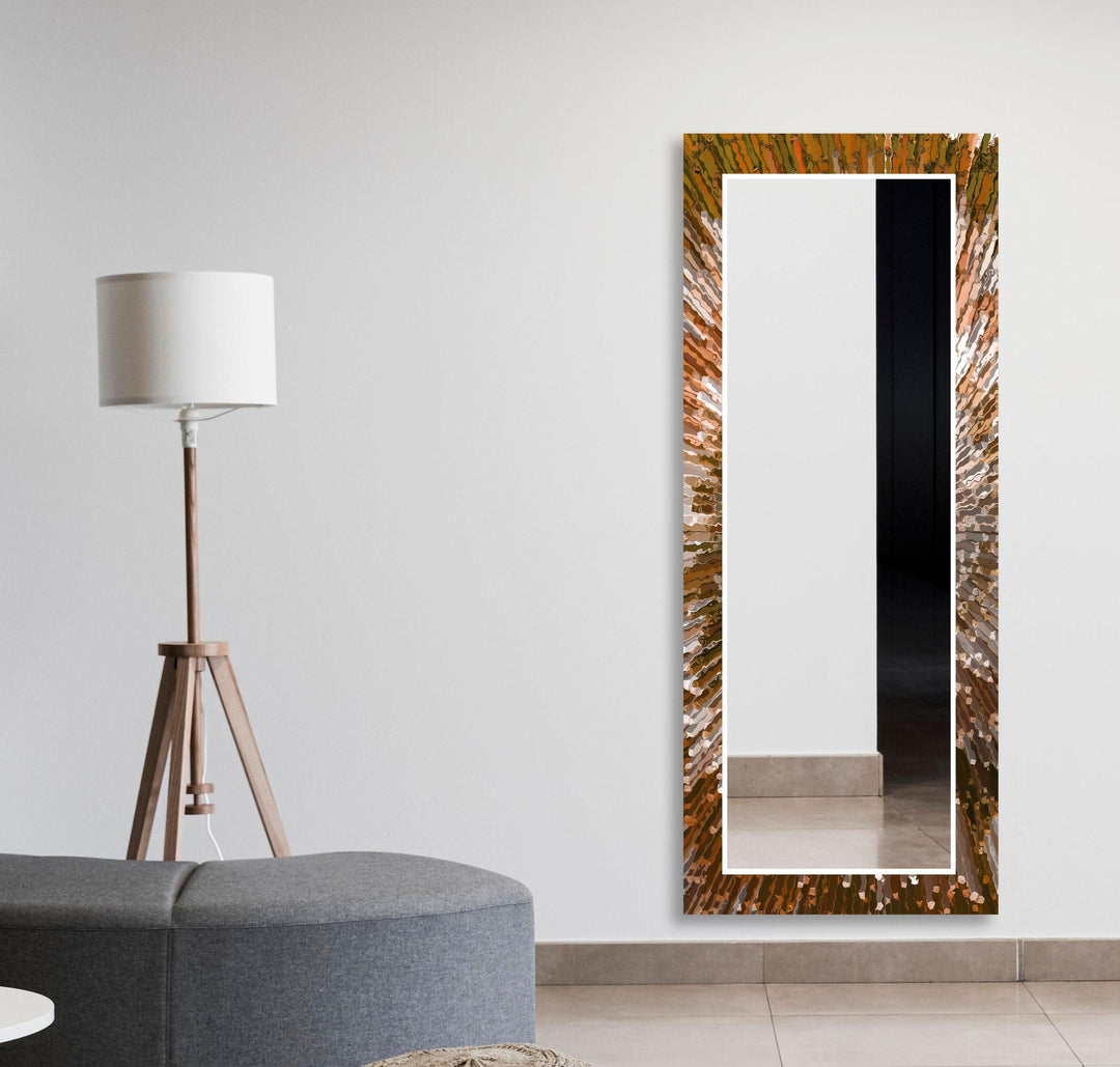 Orange Splash Wall Mirror modern mirror
