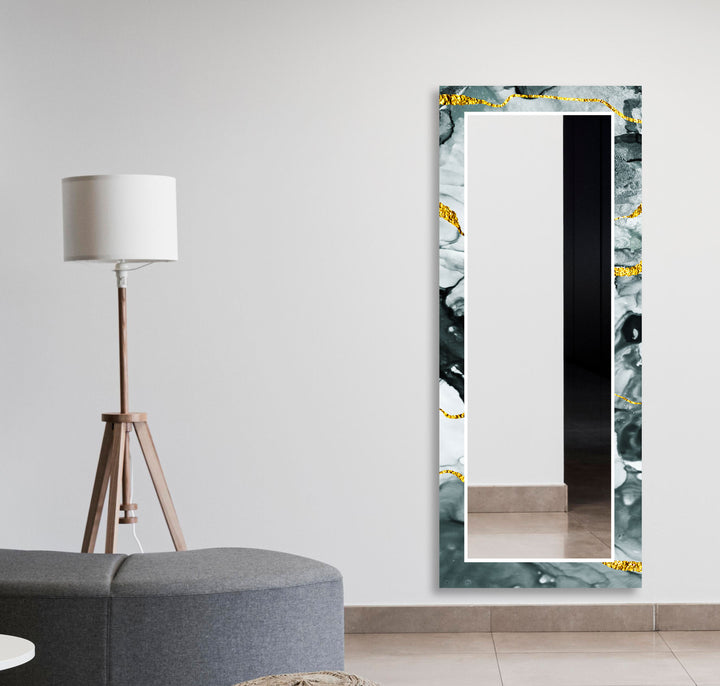 Black & Silver Golden Wall Mirror Large Mirror
