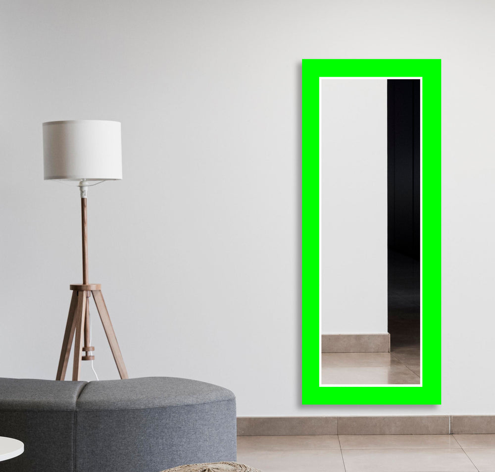 Neon Green Wall Mirrors Gold Mirror
