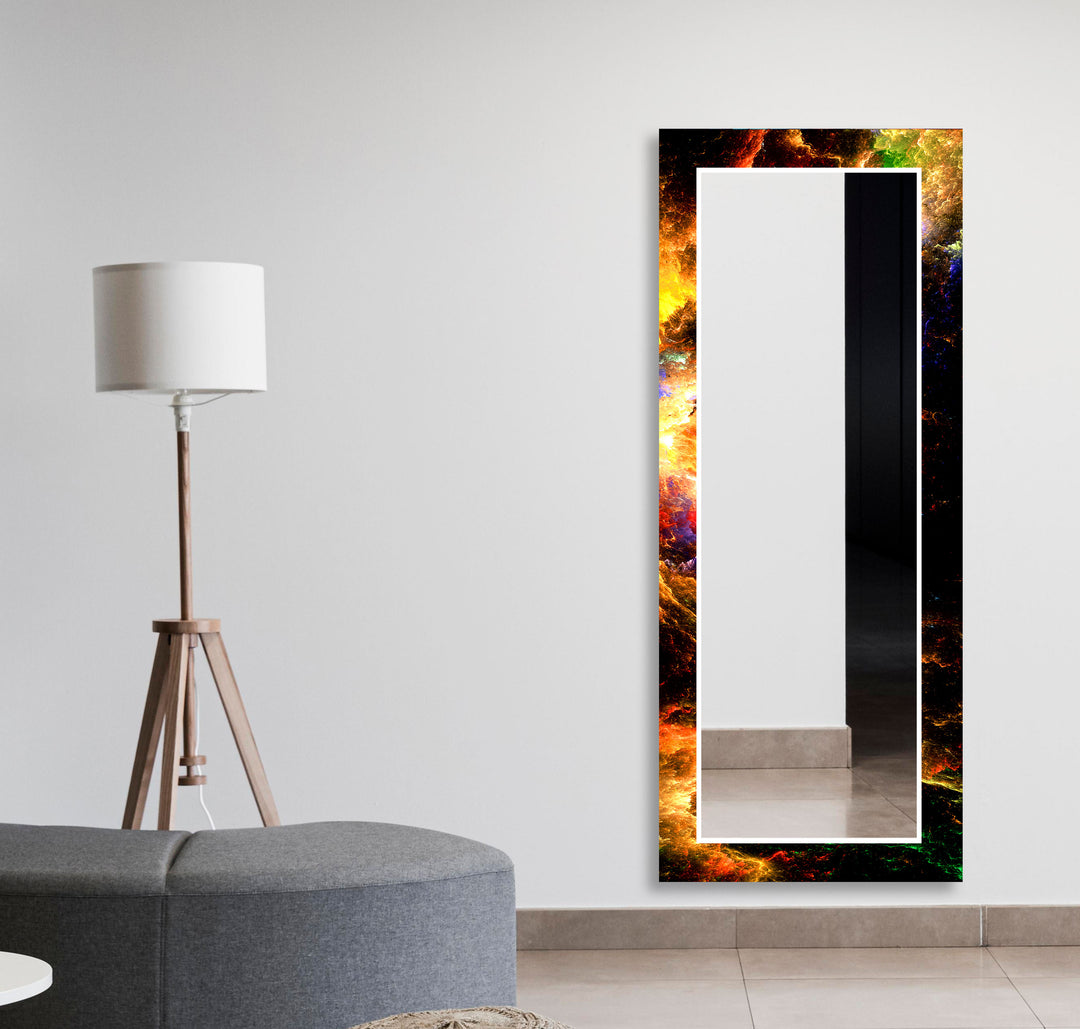 Neon Color Splashes Wall Mirror living room mirror
