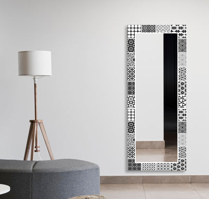 Mosaic Tempered Glass Wall Mirror