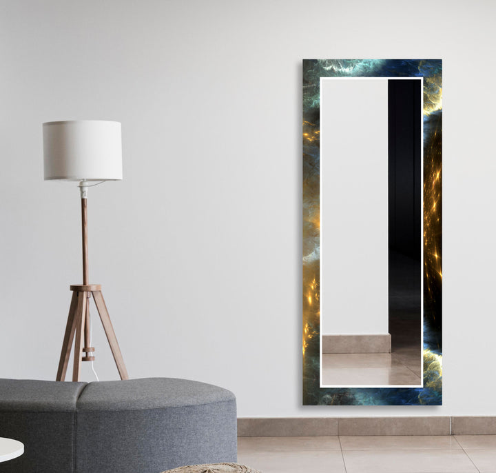 Black Gold Space Wall Mirror Gold Mirror
