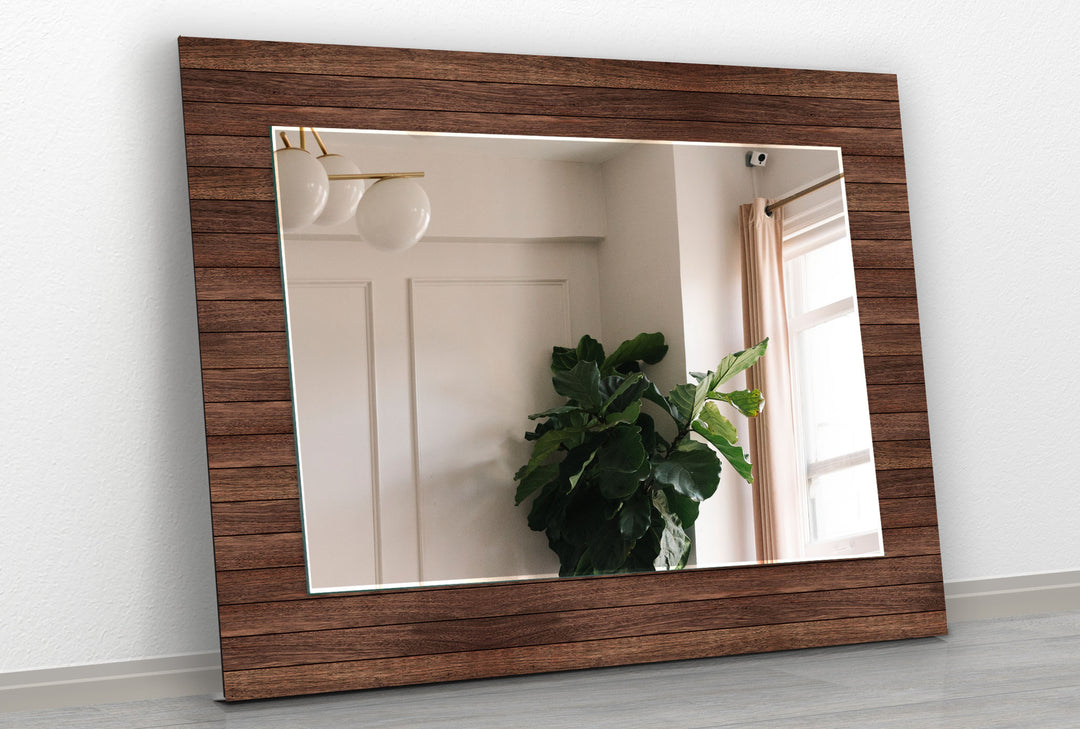 Dark Wooden Wall Mirror large living room mirror
